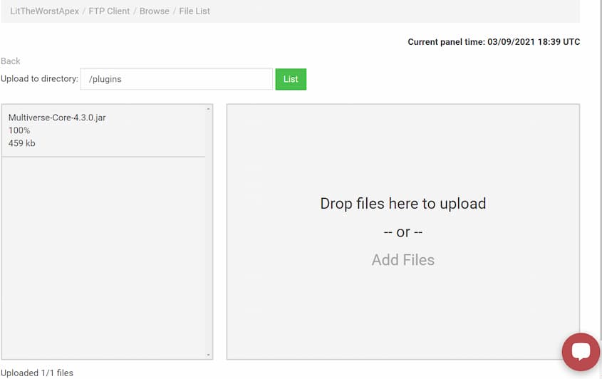 multiverse spigot upload