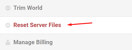 The Walls Reset Server Files