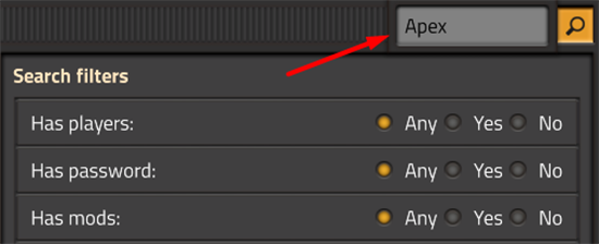 Factorio Tags Search