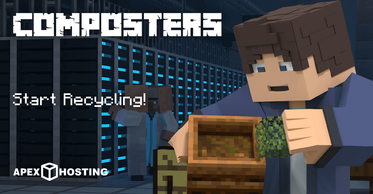 Compostadores en Minecraft Apex Hosting