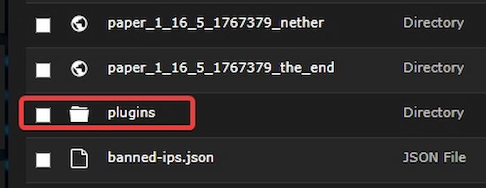 The Plugins folder in FTP File Access