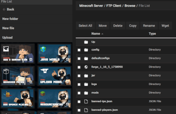 Navigating to the mods folder
