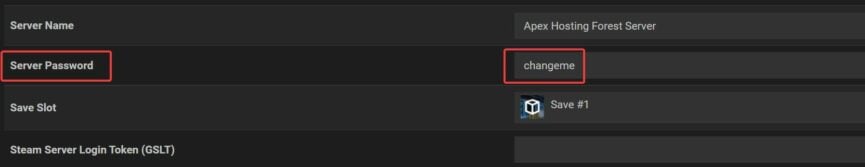 The Forest Server Password