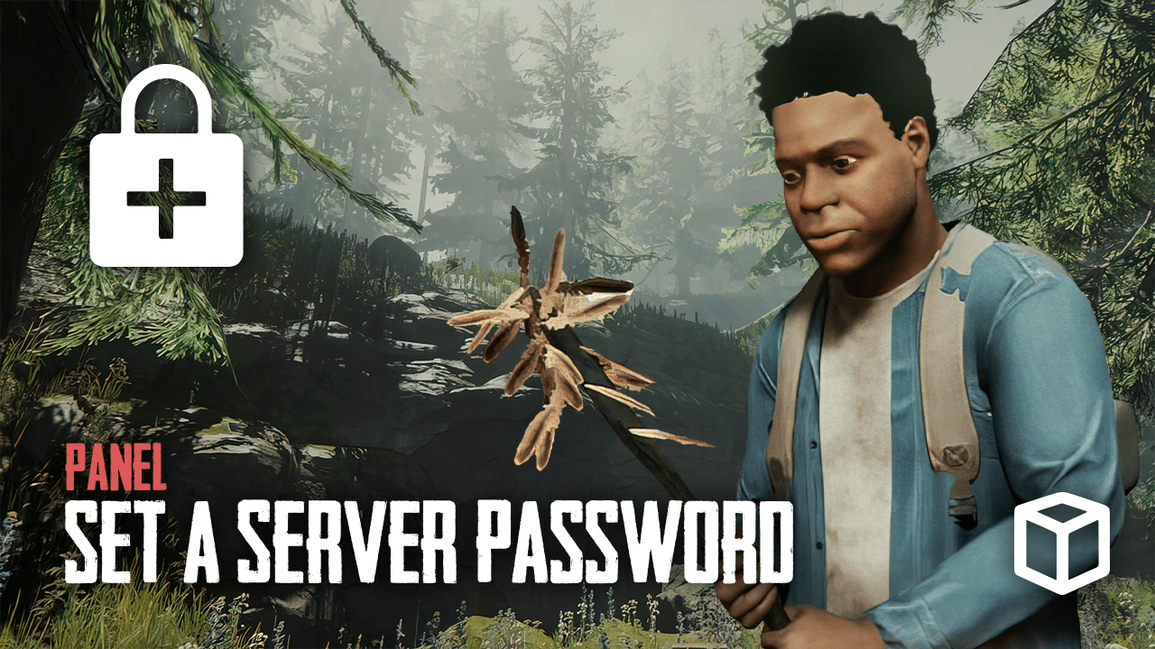 How to set a password on a The Forest Server