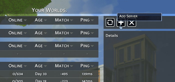 Añadir su servidor al juego