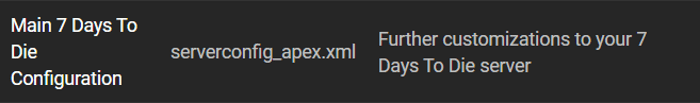 7 Days To Die Main Config Files