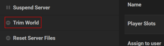 Apex Server Panel Trim World