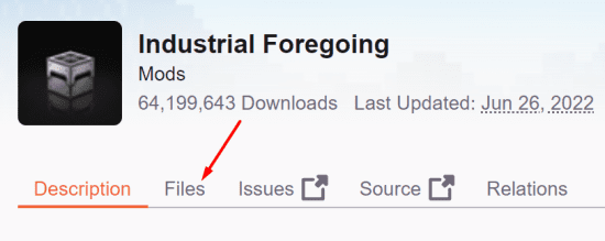 Industrial Foregoing Files