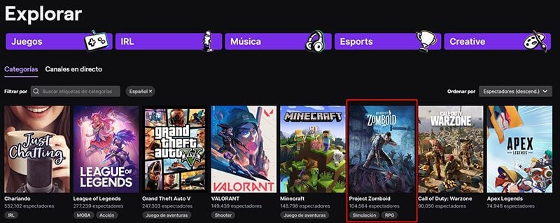 Project Zomboid Spanish Twitch