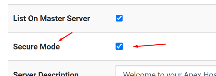 V Rising VAC Checkbox