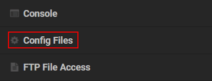 Apex Hosting Config Files