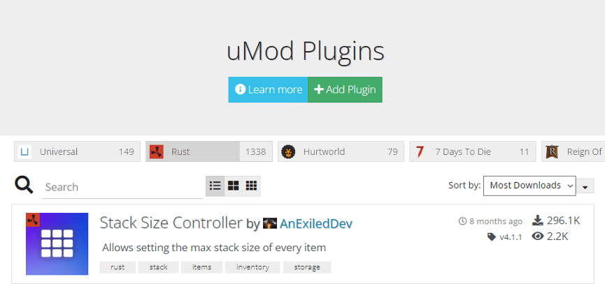 Plugins Rust uMod