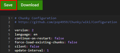Chunky Configuration