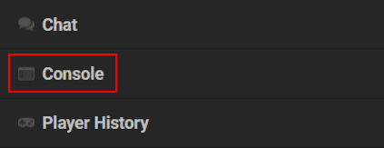 Minecraft Server Console