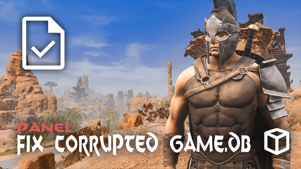 Cómo reparar un archivo Game.db dañado en Conan Exiles Apex Hosting