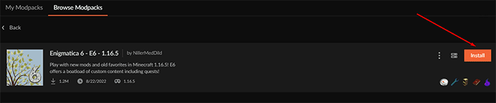 Enigmatica 6 Install