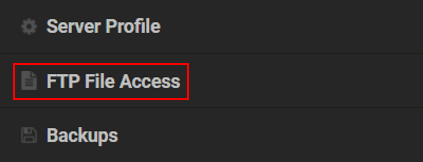 Minecraft FTP Server