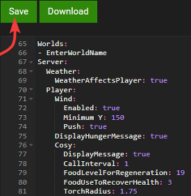 MCRealistic Config.yml