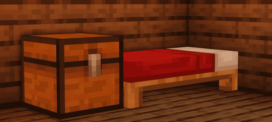 Minecraft Bed with Shaders
