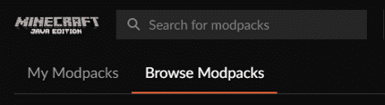 CurseForge Launcher My Modpacks