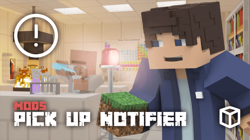Pick Up Notifier Mod Minecraft