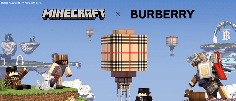 Minecraft x burberry