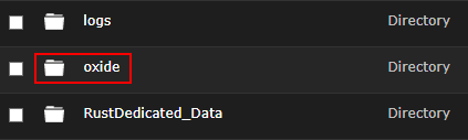 Rust Server oxide Folder
