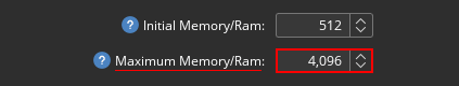 ATLauncher Minecraft RAM