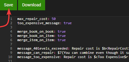 EnhancedEnchants Config Settings
