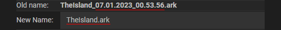 ARK Rename Save