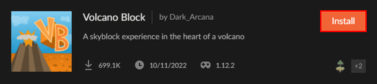 CurseForge Volcano Block Download