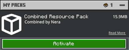 Minecraft Bedrock Activate Resource Pack