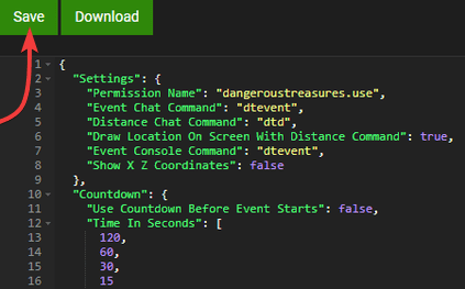 Rust Dangerous Treasures Settings