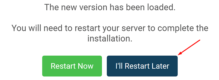 MCA Reborn Restart Later