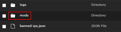 Minecraft Server Mods Folder
