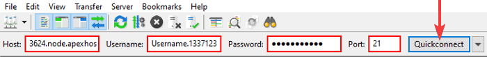 Minecraft FileZilla