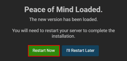 Peace of Mind Server Restart
