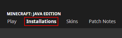 Minecraft Launcher Installations