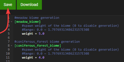 Traverse Reforged Settings