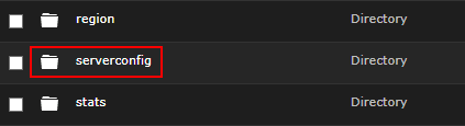 Forge serverconfig Folder