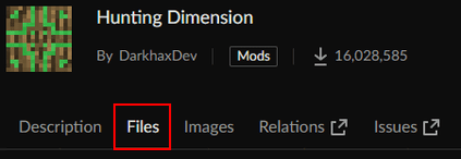 Hunting Dimension CurseForge