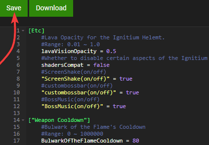 Cataclysm Mod Settings