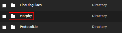 Morph Config Folder