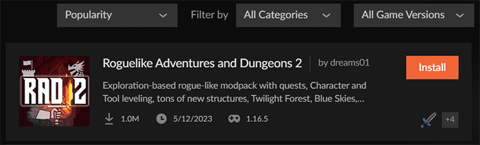 Roguelike Adventures and Dungeons 2 Install