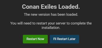 Carga del servidor de Conan Exiles