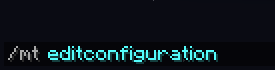 MineTinker Config Command