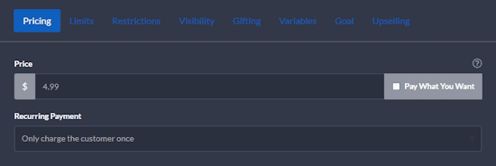 Tebex Package Examples