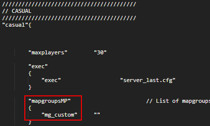 CSGO Workshop Mapgroups
