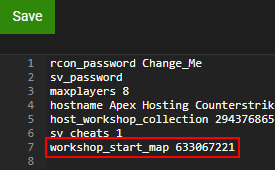 CSGO Server Workshop Setting