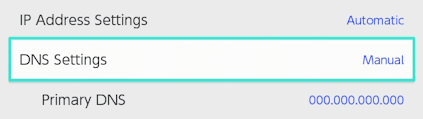 Nintendo Switch DNS Settings